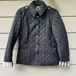 Burberry Dark Quilted Utility Jacket